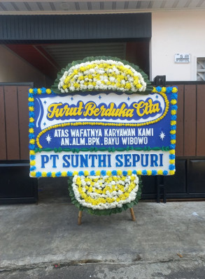 Papan Bunga Duka di Koto Dian